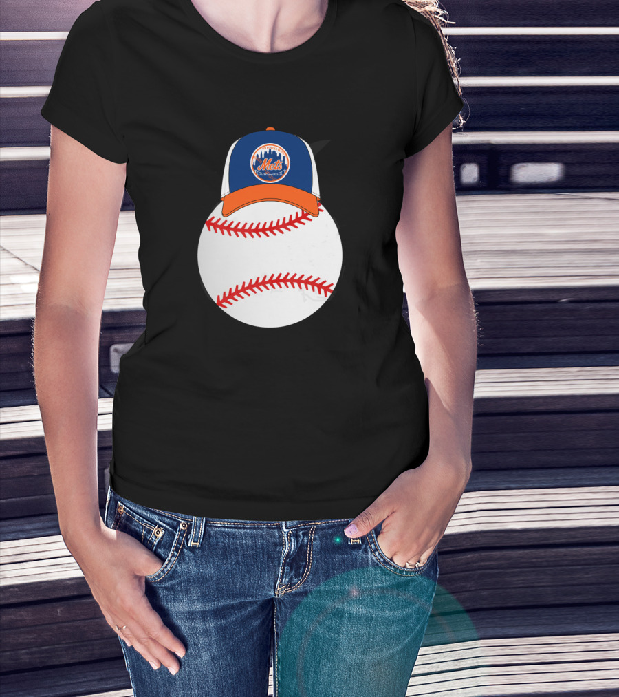 New York Mets Mickey Mouse Baseball Cap T-Shirt