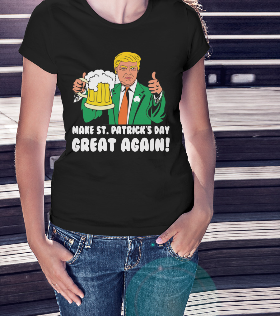 Make St. Patrick's Day Great Again Trump Thumbs Up Beer Mug T-Shirt