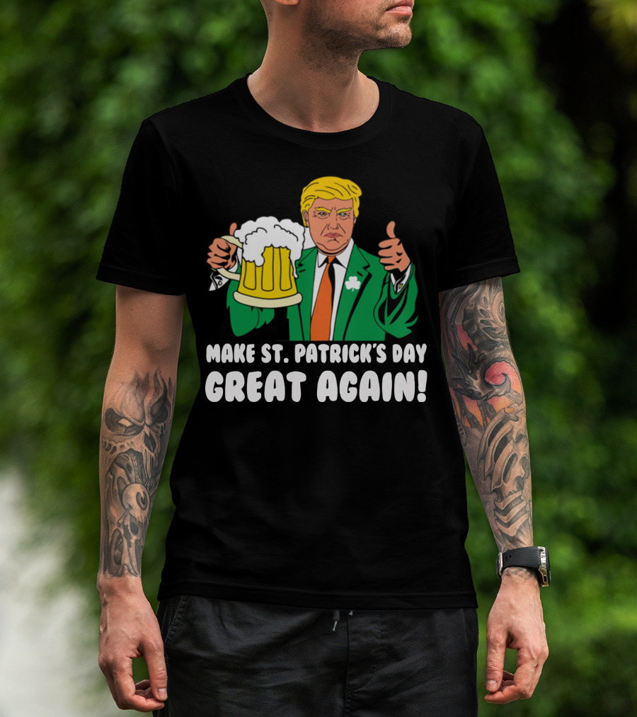 Make St. Patrick's Day Great Again Trump Thumbs Up Beer Mug T-Shirt