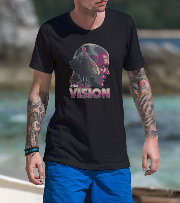 Avengers Vision Profile Infinity War T-Shirt