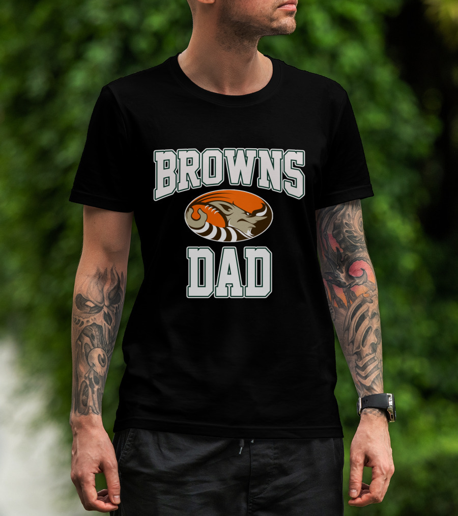 Cleveland Browns Dad Football Father's Day T-Shirt