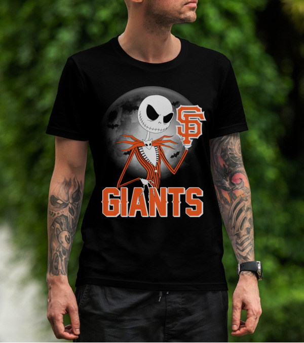 Jack Skellington San Francisco Giants Halloween T-Shirt