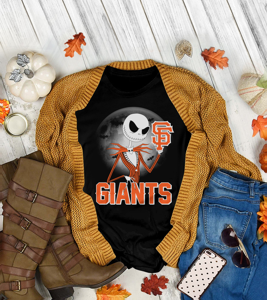 Jack Skellington San Francisco Giants Halloween T-Shirt