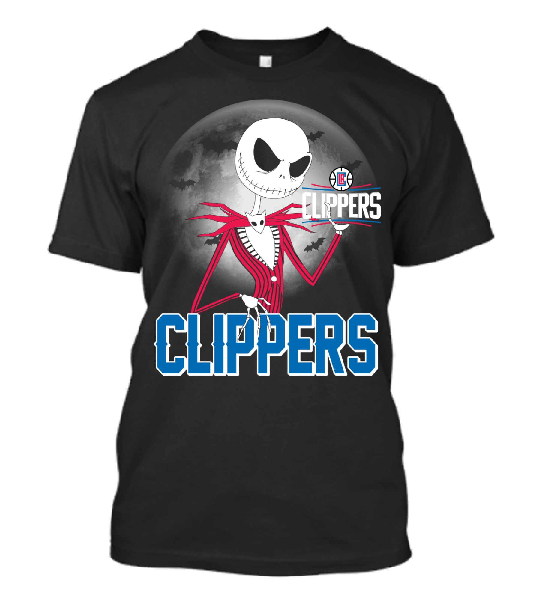 Jack Skellington La Clippers Halloween Moon T-Shirt
