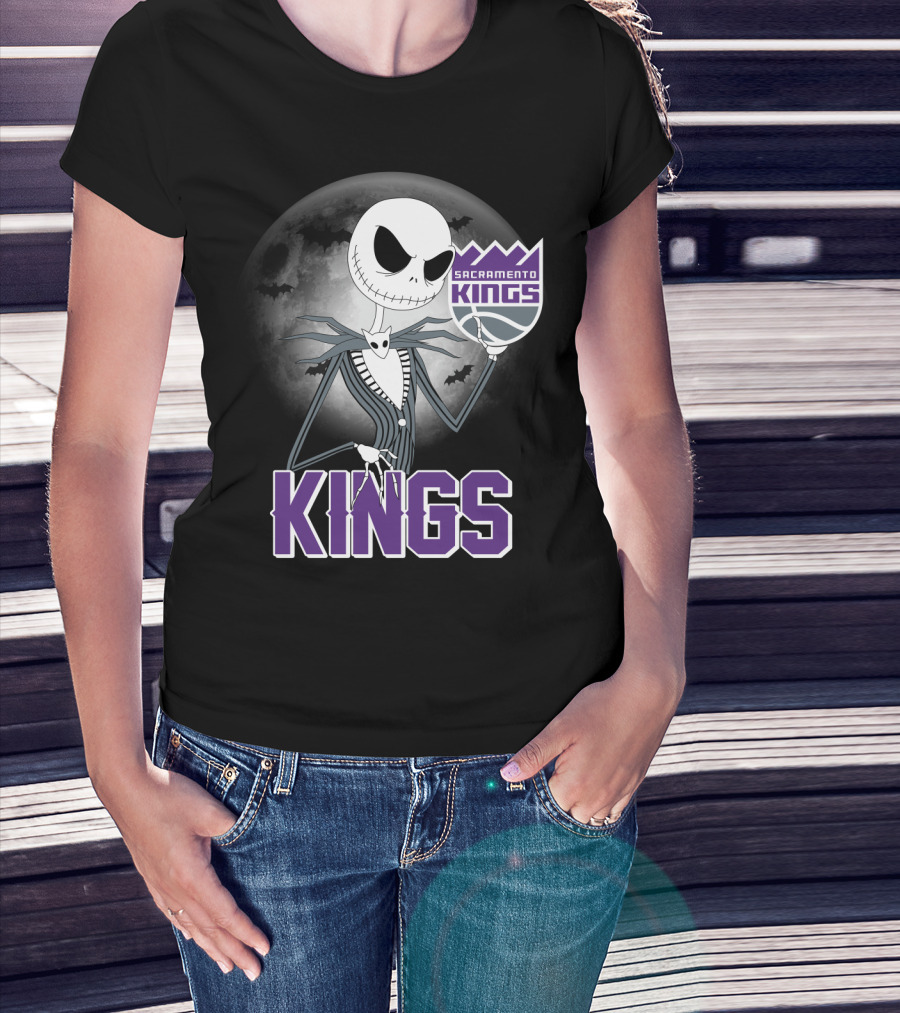 Kings Halloween Jack Skellington Sacramento T-Shirt