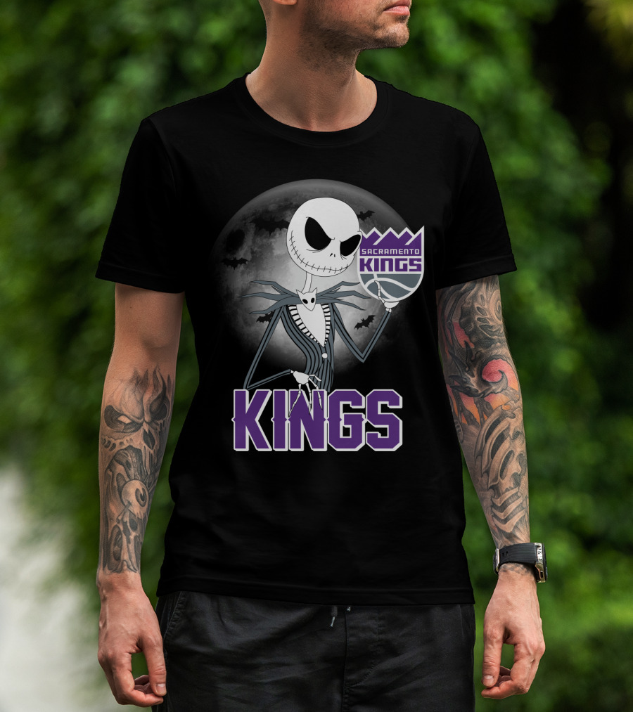 Kings Halloween Jack Skellington Sacramento T-Shirt