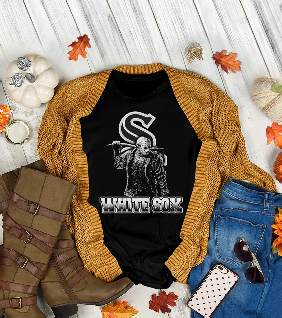 Chicago White Sox Jason Voorhees Horror Baseball Fans T-Shirt