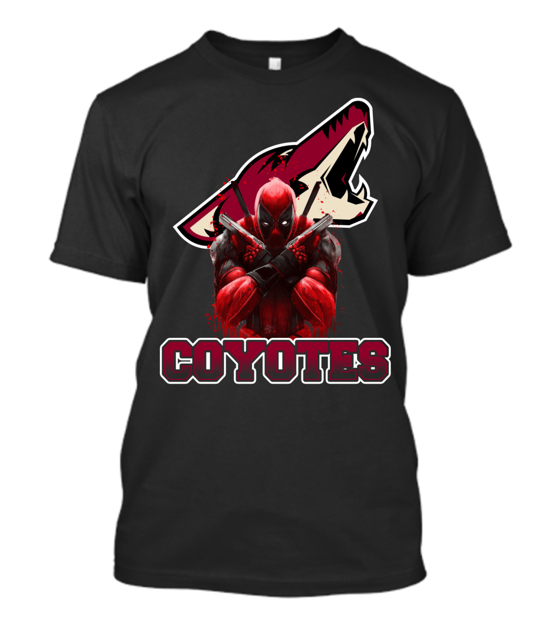 Deadpool Crossover With Arizona Coyotes Fans T-Shirt