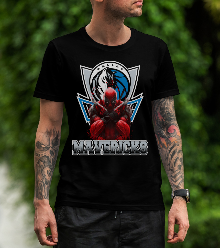 Dallas Mavericks Deadpool Crossover T-Shirt