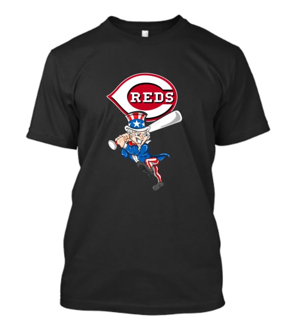 Cincinnati Reds Uncle Sam Baseball Patriotic 4Th Of July Celebration T-Shirt