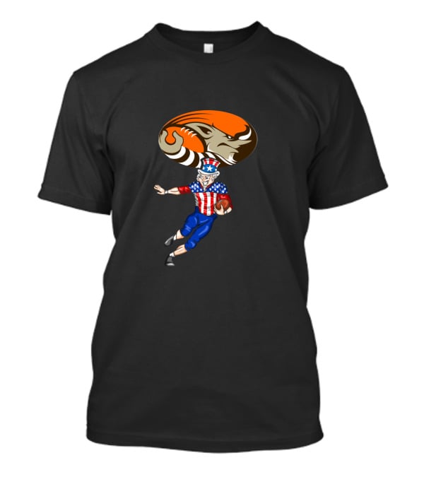 Cleveland Browns Uncle Sam American Football 4Th Of July Celebration T-Shirt