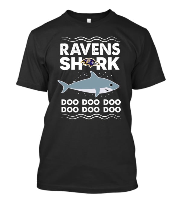 Ravens Shark Doo Doo Doo Football Team Anthem T-Shirt
