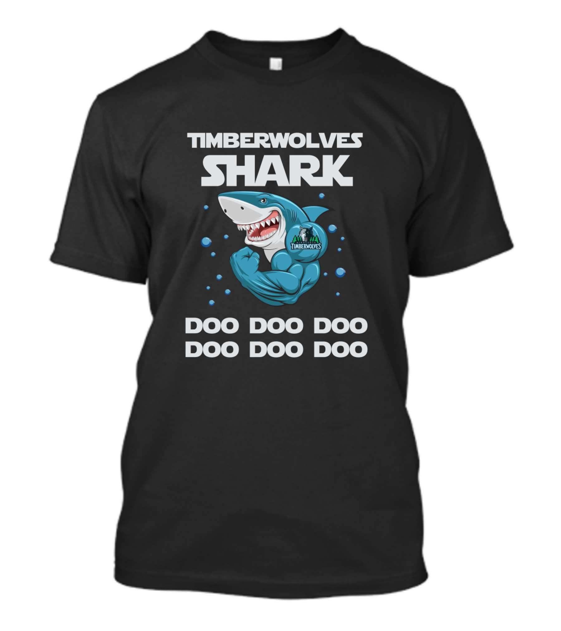 Timberwolves Shark Doo Doo Doo Nba T-Shirt