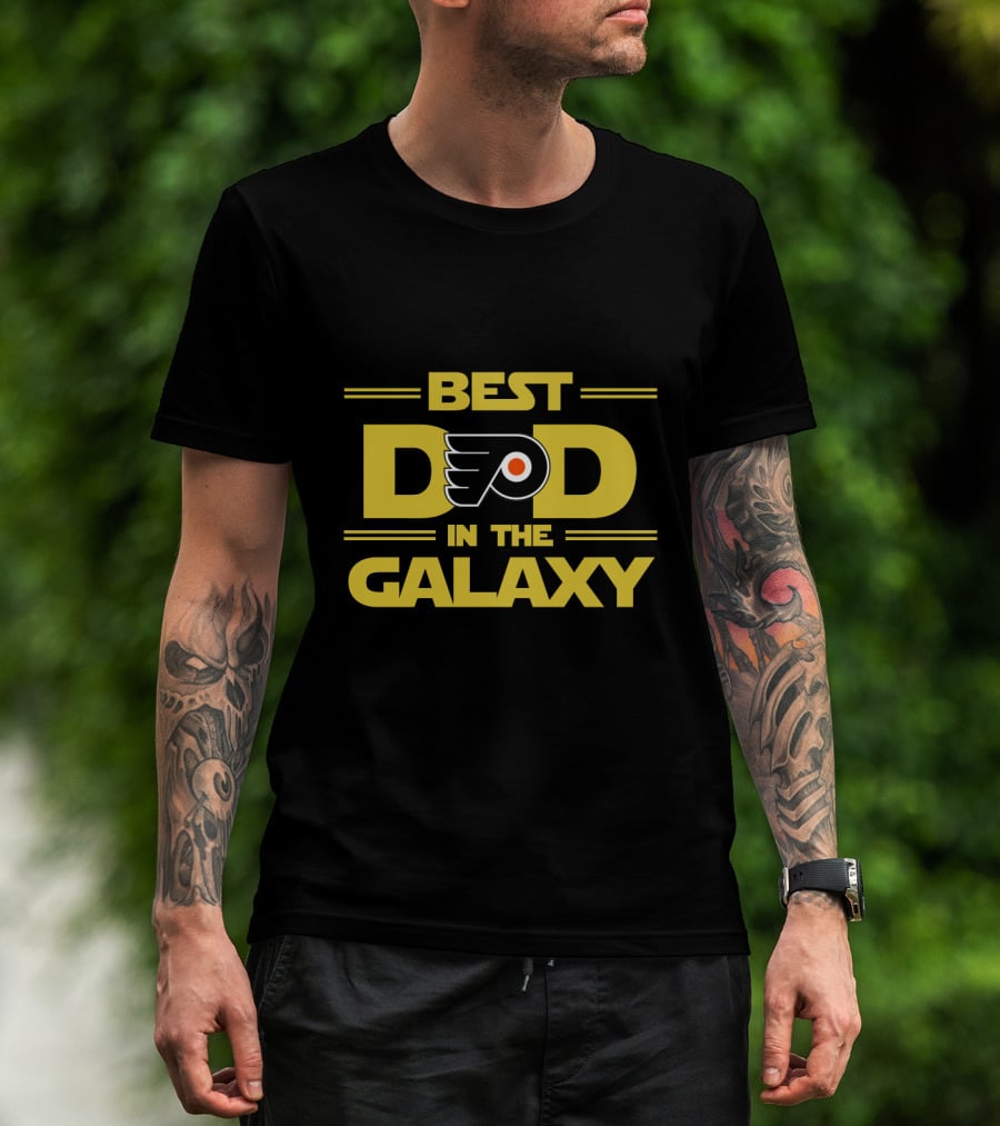 Best Dad In The Philadelphia Flyers Galaxy T-Shirt