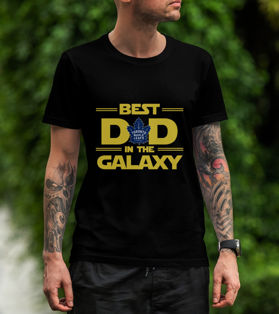 Best Dad In The Galaxy Toronto Maple Leafs T-Shirt