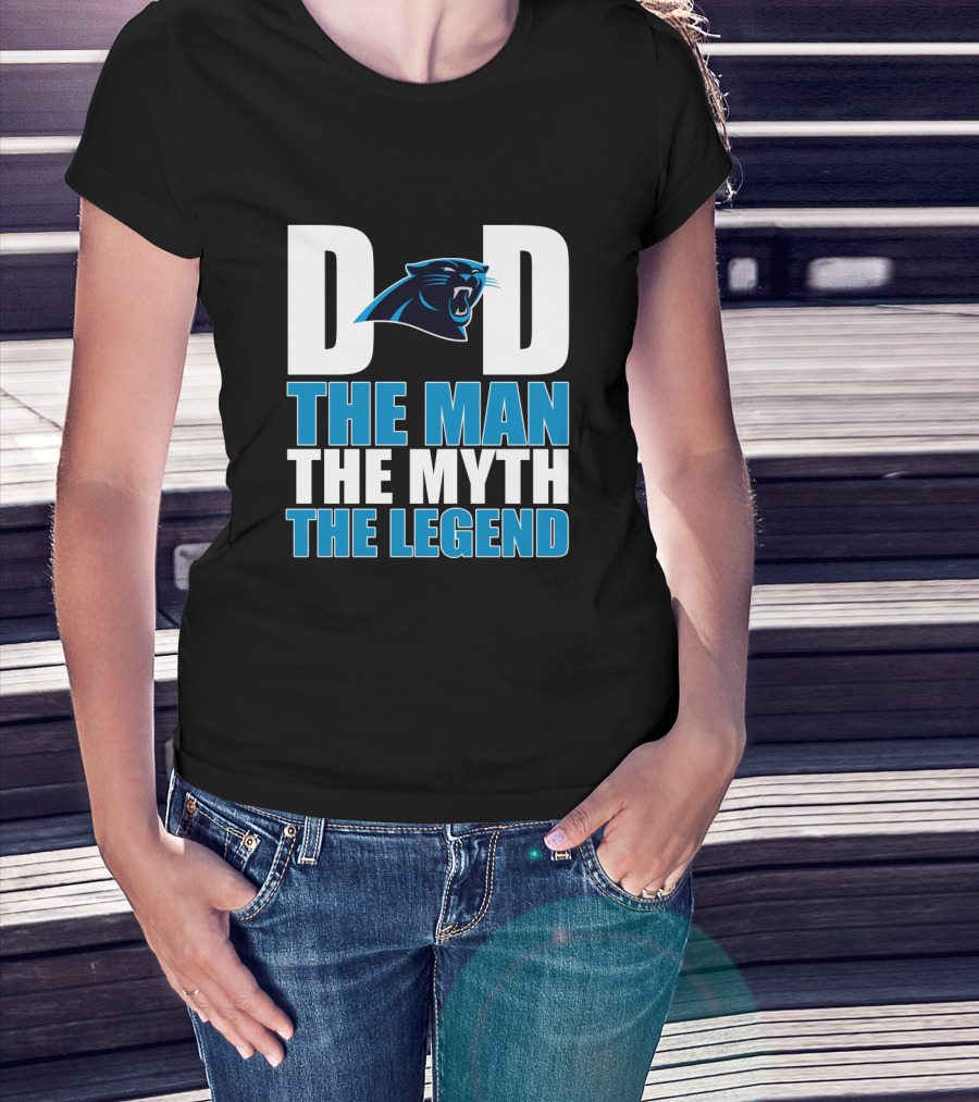 Carolina Panthers Dad The Man The Myth The Legend T-Shirt
