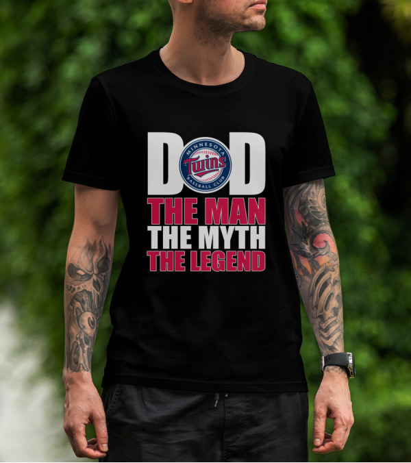 Minnesota Twins Dad Baseball Club The Man The Myth The Legend T-Shirt