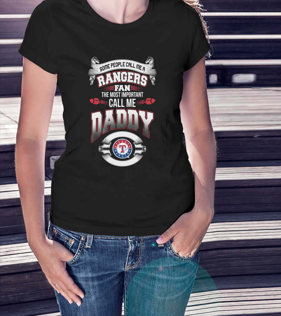 Rangers Fan Father's Day Daddy Texas Rangers T-Shirt