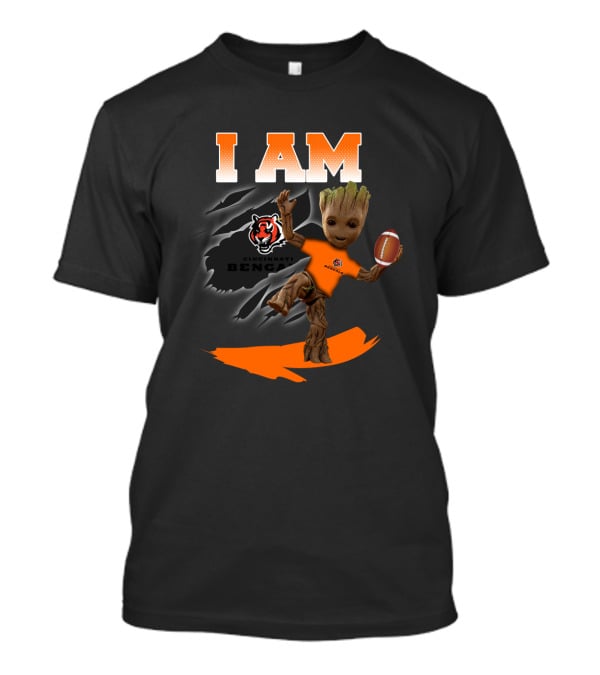 I Am Cincinnati Bengals Groot Football Fans T-Shirt