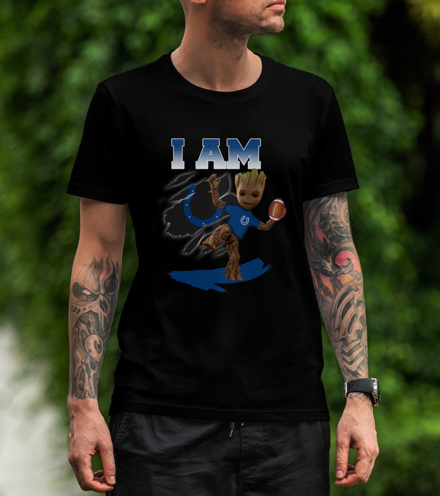 I Am Groot Indianapolis Colts Football Fans T-Shirt