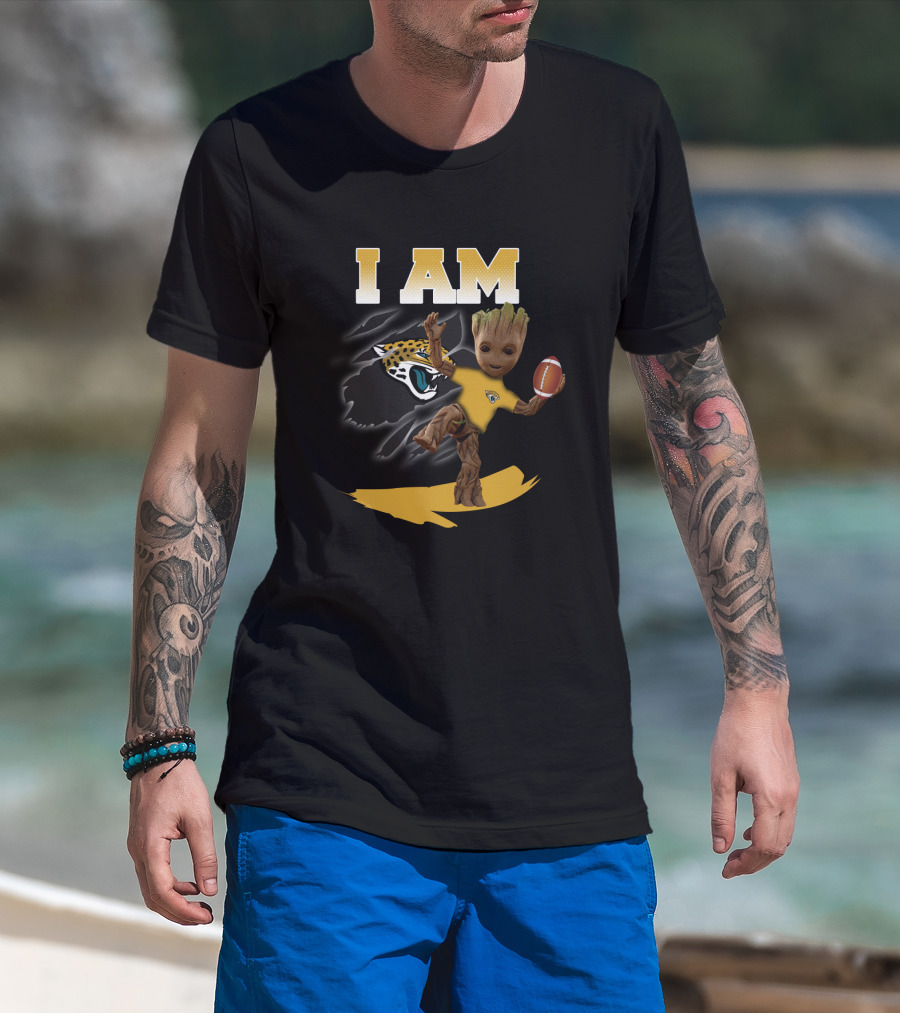 I Am Jacksonville Jaguars Groot Football Fan T-Shirt