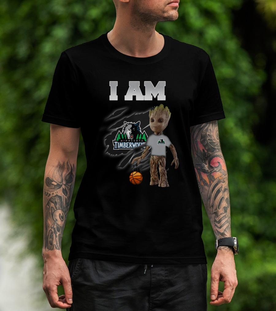 I Am Minnesota Timberwolves Groot Balloon T-Shirt