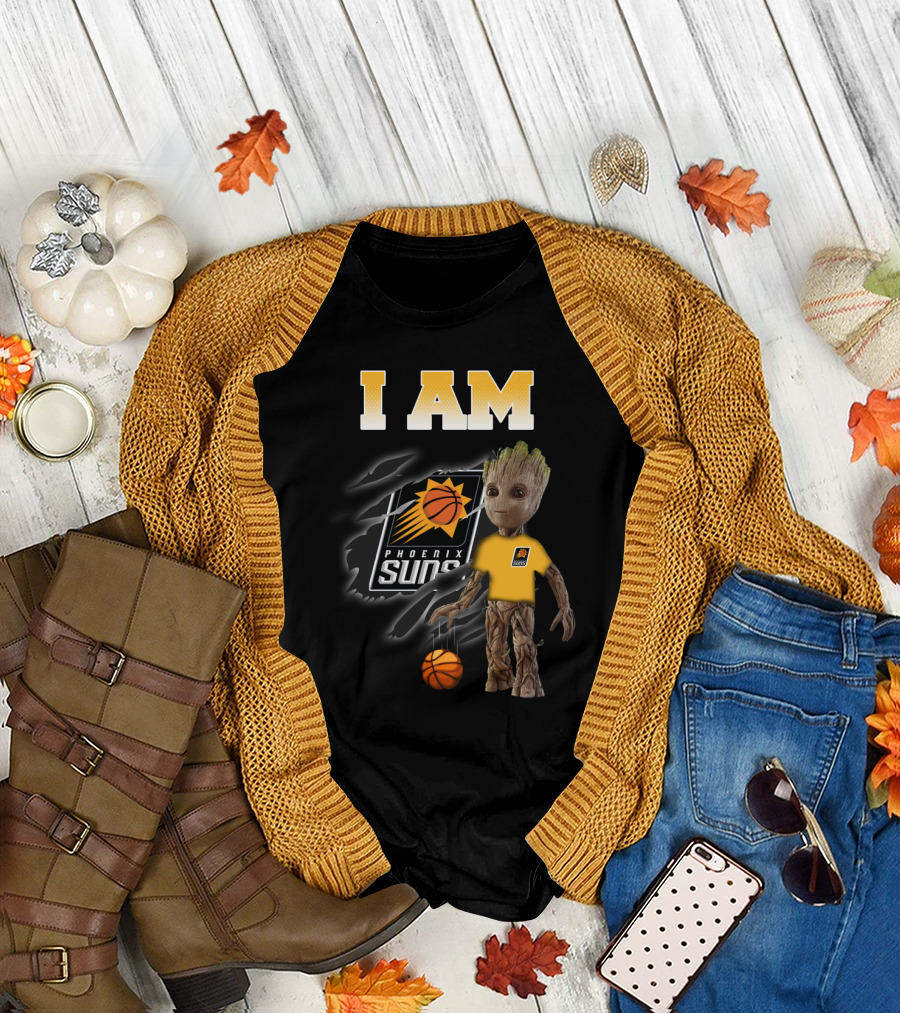I Am Phoenix Suns Groot Basketball Fan T-Shirt