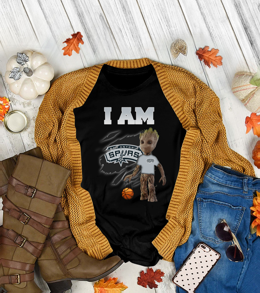 I Am San Antonio Spurs Groot Basketball Fan T-Shirt