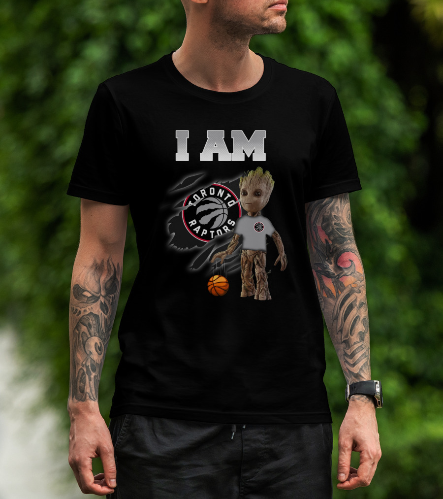 I Am Toronto Raptors Groot Basketball Fan T-Shirt
