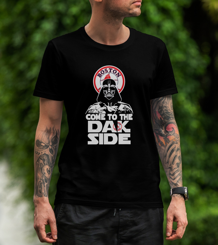 Darth Vader Come To The Dark Side Boston Red Sox Baseball Fan Crossover T-Shirt