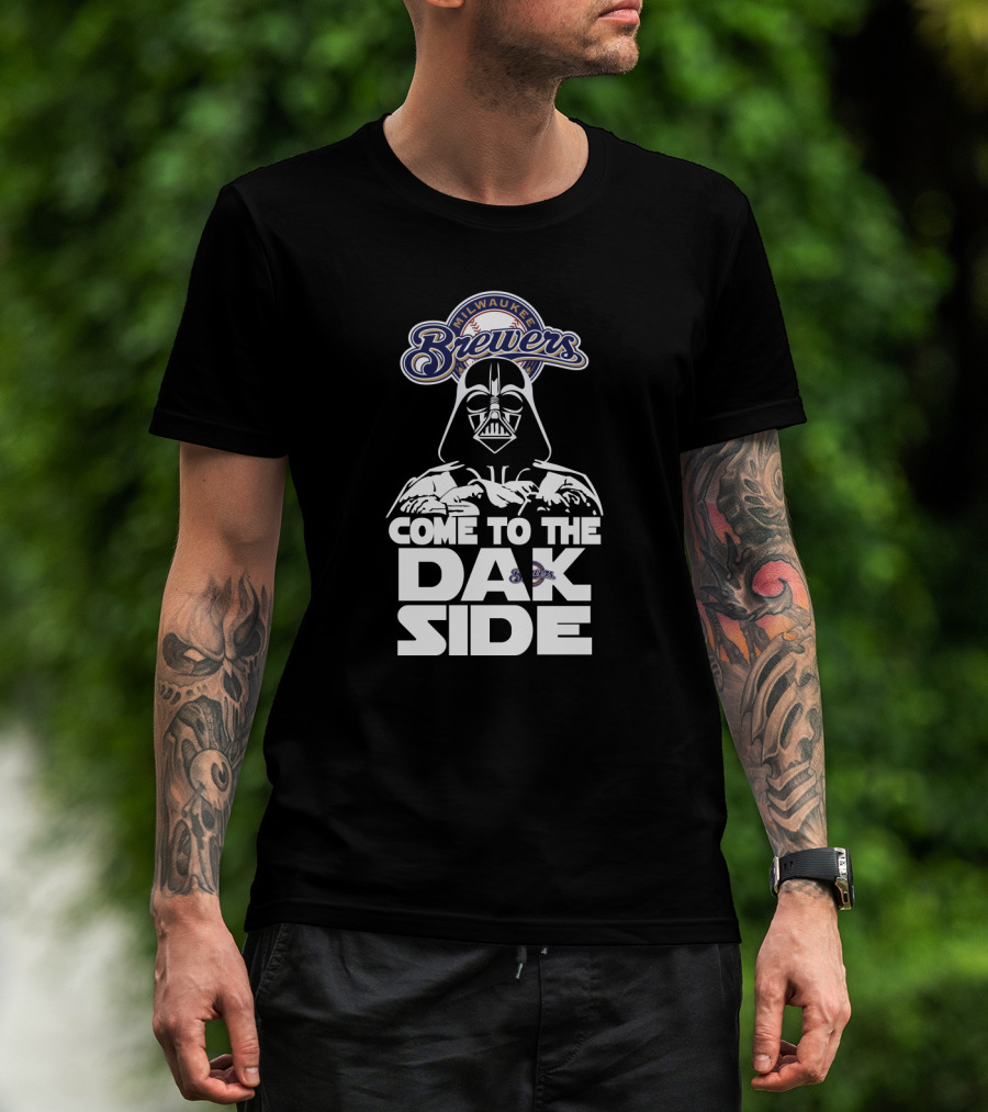 Milwaukee Brewers Come To The Dark Side Darth Vader Fans T-Shirt
