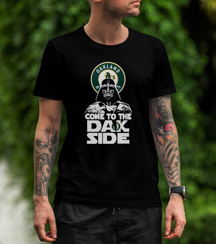Oakland Athletics Darth Vader Come To The Dark Side T-Shirt