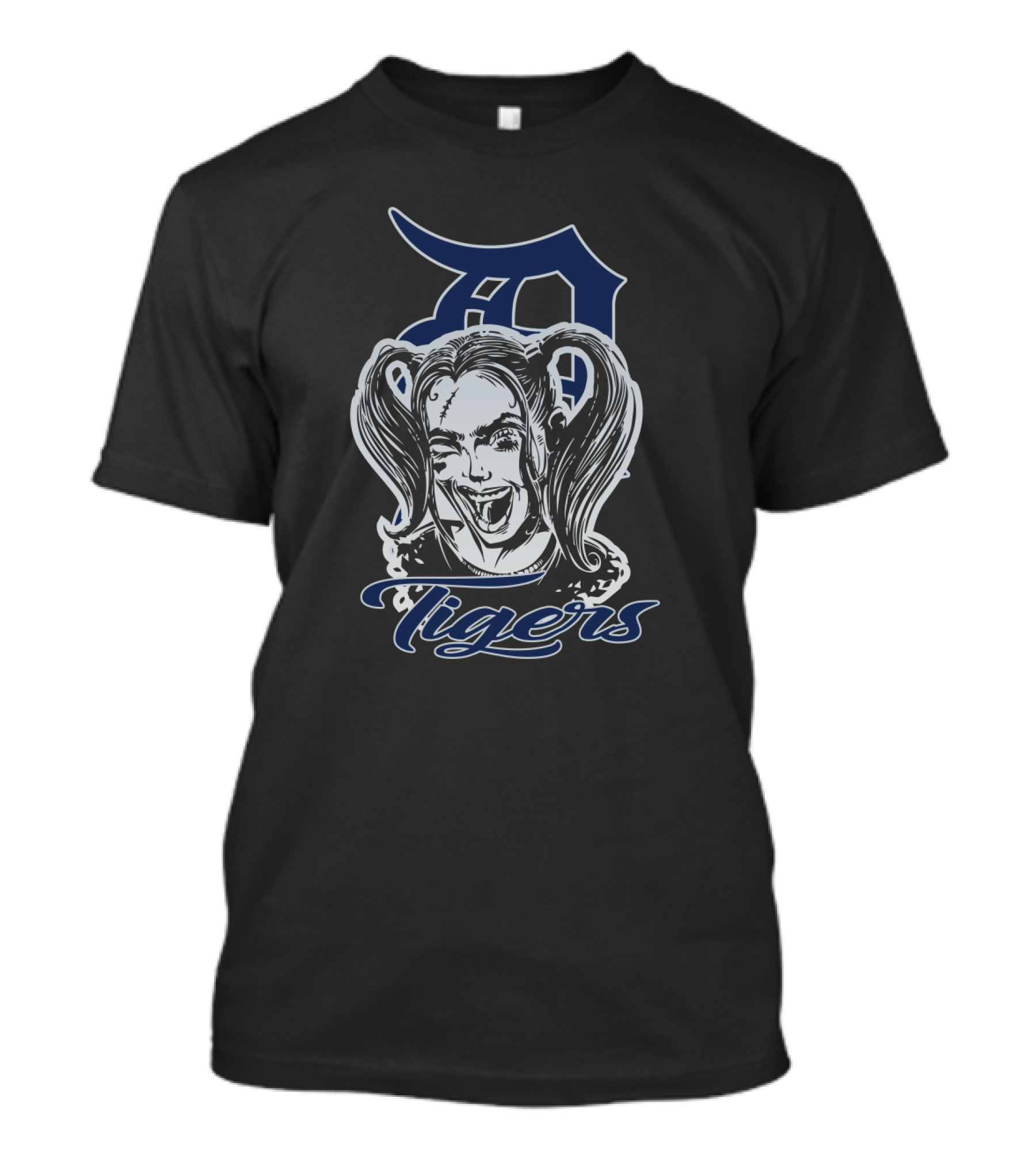 Harley Quinn Detroit Tigers Fans T-Shirt