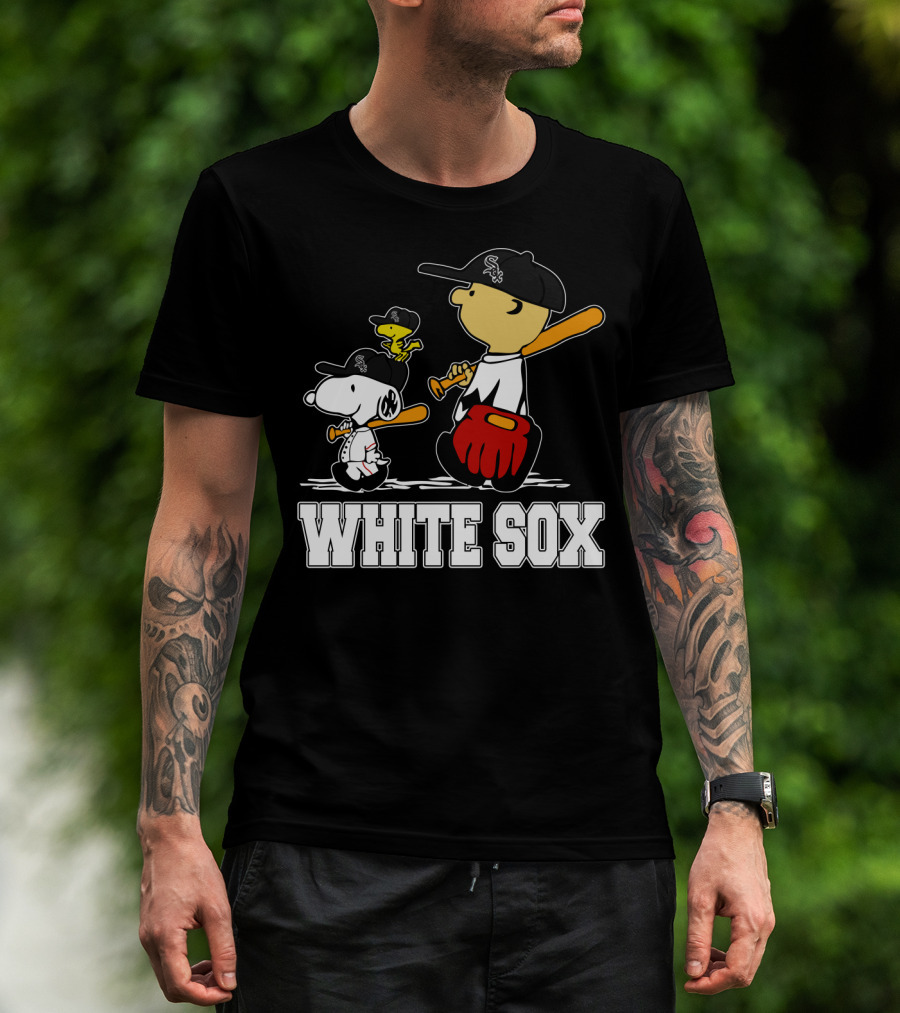 Snoopy Woodstock White Sox Fans T-Shirt