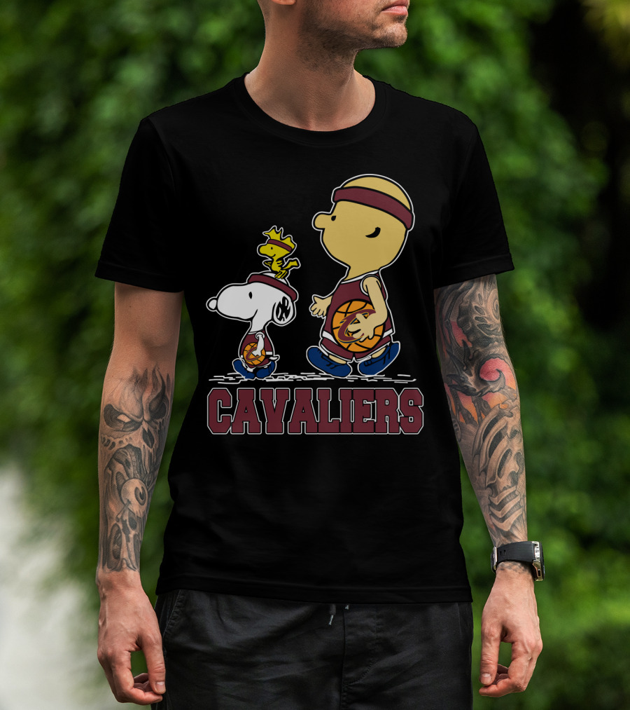 Snoopy And Cavalier Friends With Basketball T-Shirt