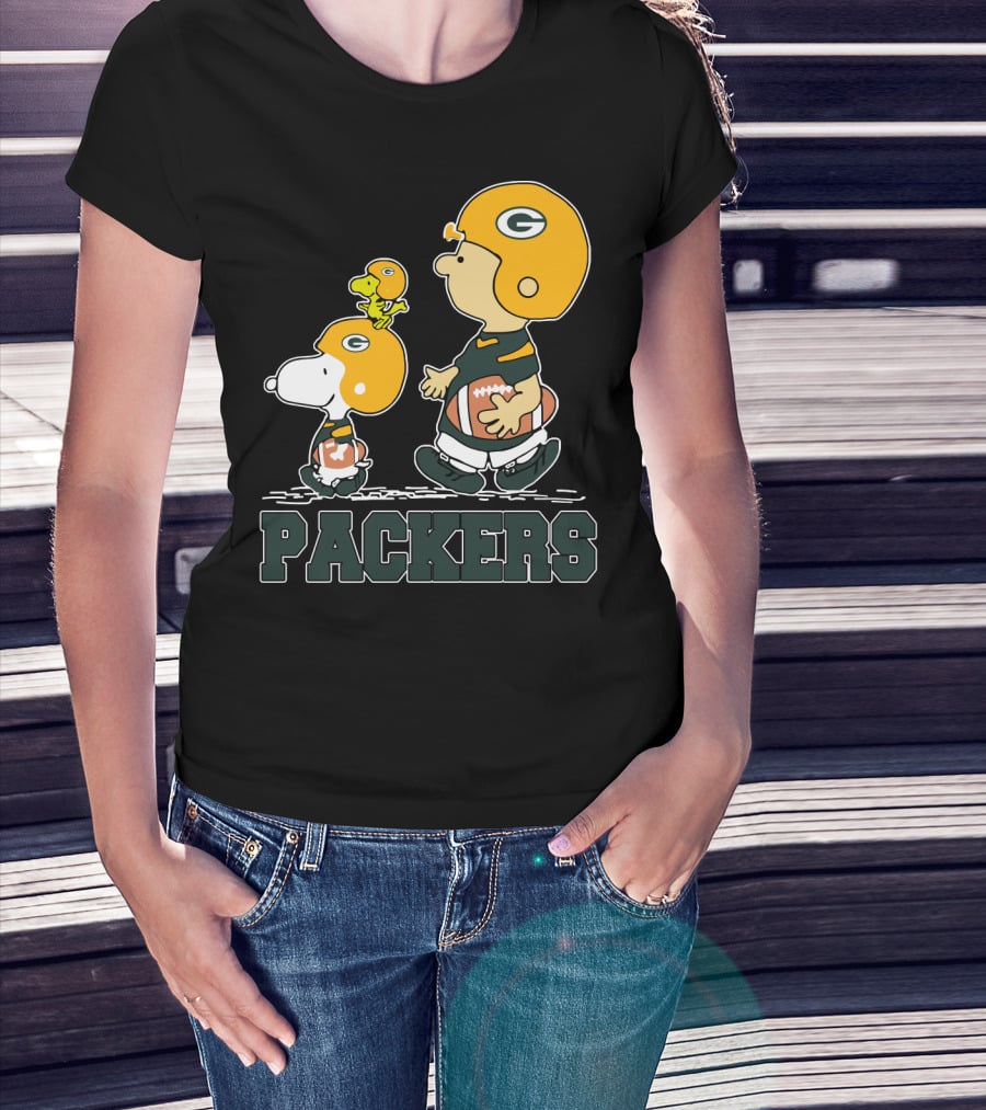 Packers Snoopy And Woodstock Football Fans T-Shirt
