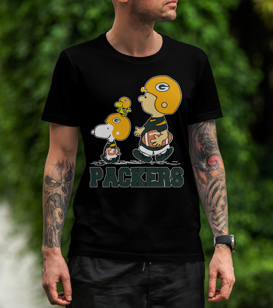 Packers Snoopy And Woodstock Football Fans T-Shirt
