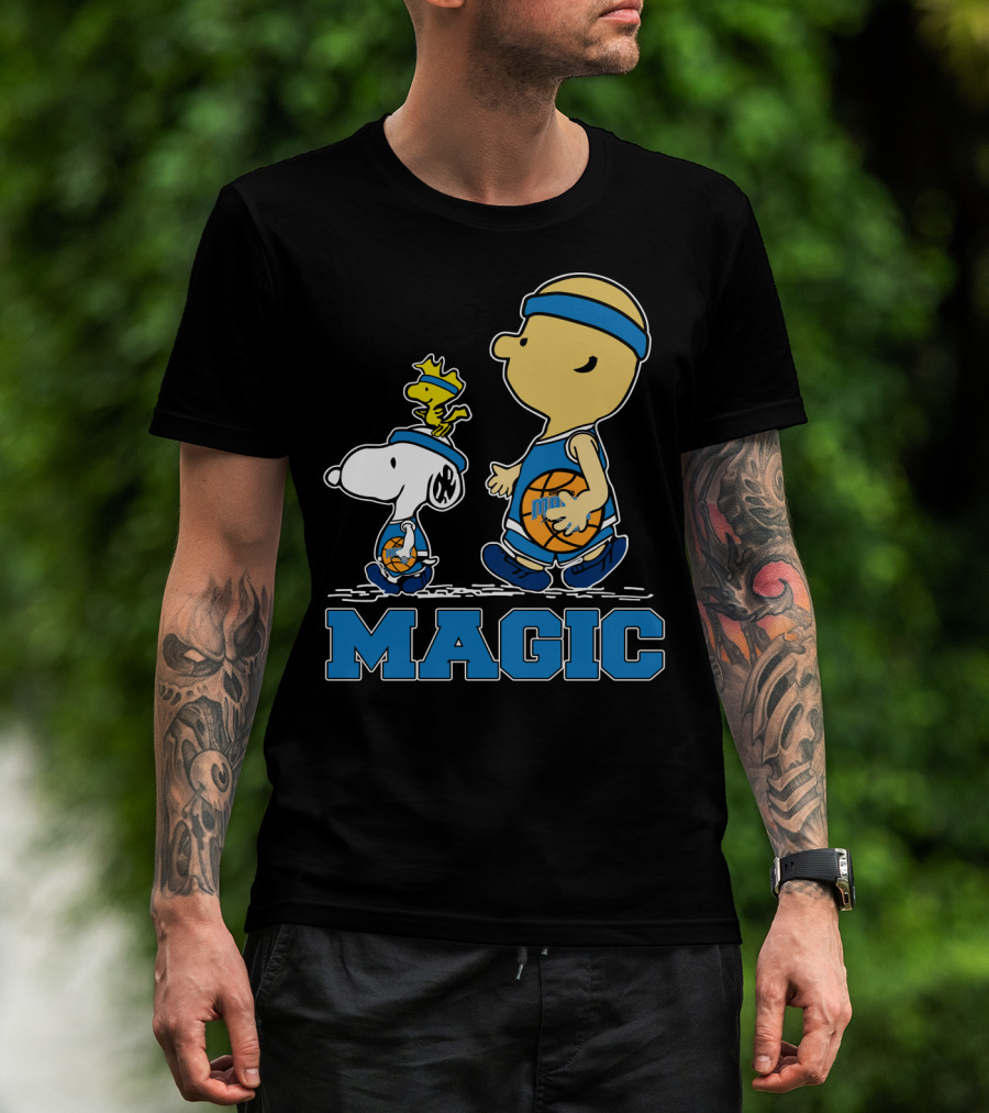 Snoopy Woodstock Basketball Orlando Magic Fans T-Shirt