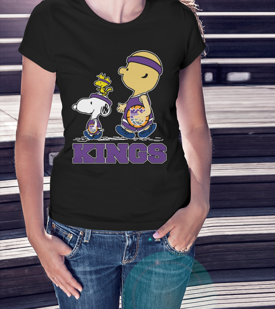 Kings Snoopy And Characters Sacramento Basketball Fans T-Shirt