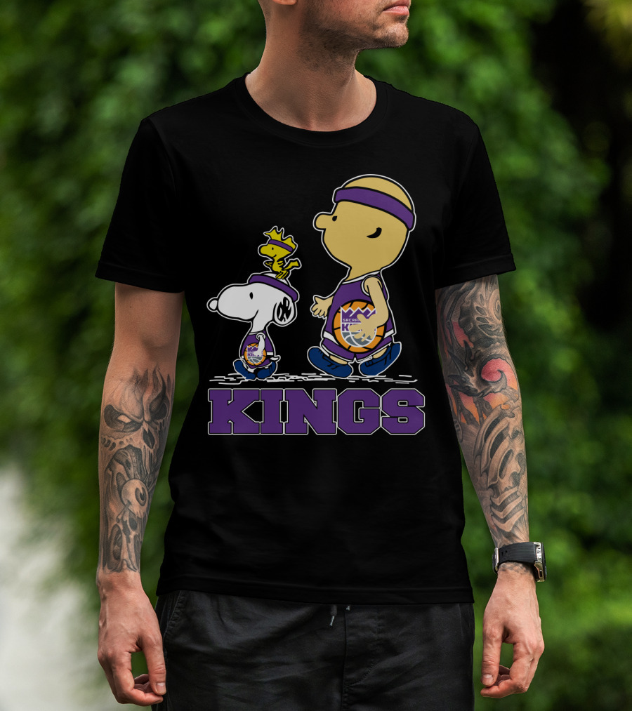 Kings Snoopy And Characters Sacramento Basketball Fans T-Shirt