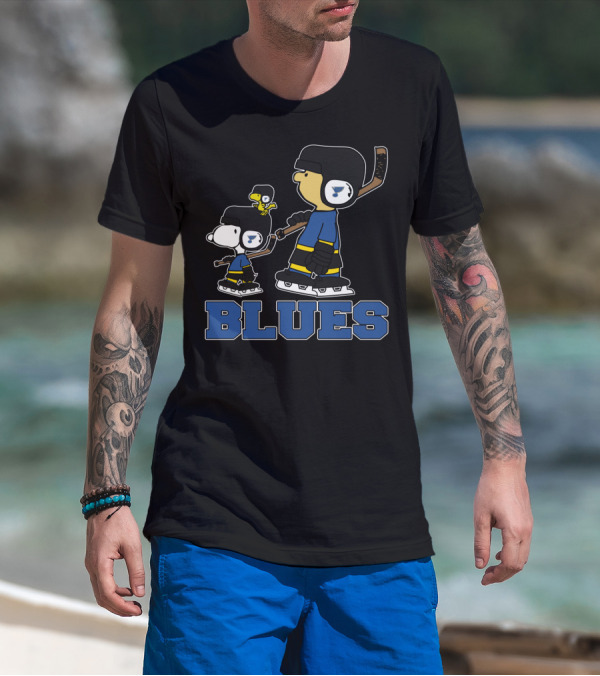 Snoopy Woodstock St. Louis Blues Hockey Fans Dumpty T-Shirt