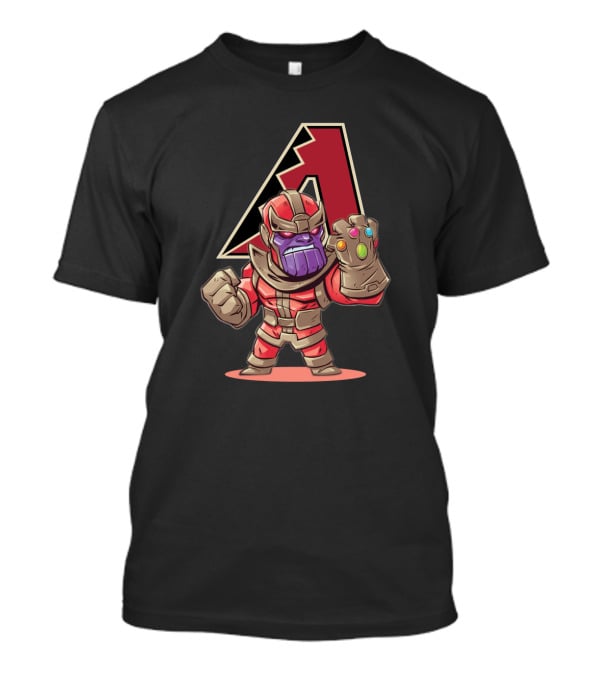Thanos Arizona Diamondbacks Infinity Gauntlet Crossover T-Shirt