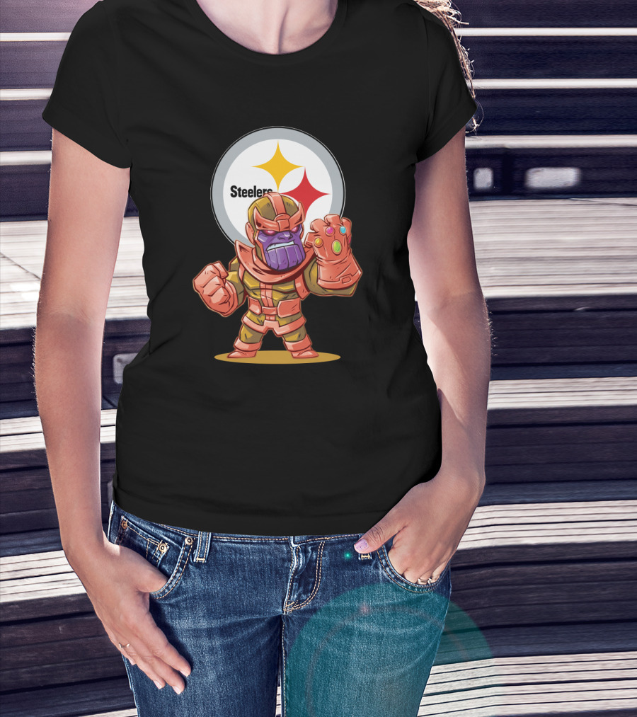 Thanos Infinity Gauntlet Steelers Fans Embrace T-Shirt