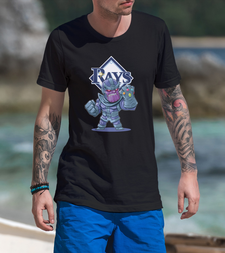 Rays Thanos Tampa Bay Fans Infinity Gauntlet T-Shirt