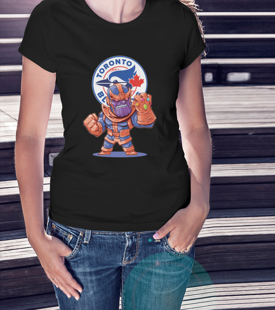 Toronto Blue Jays Fans With Thanos Gauntlet T-Shirt
