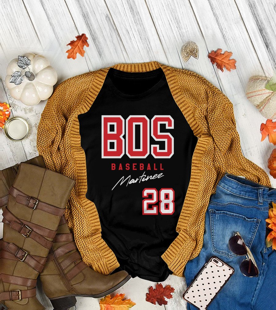 BOS Baseball Martinez 28 Boston Red Sox J D Martinez Fans T-Shirt