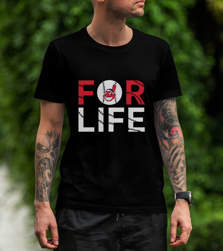 Cleveland Indians Baseball For Life Fan Pride T-Shirt