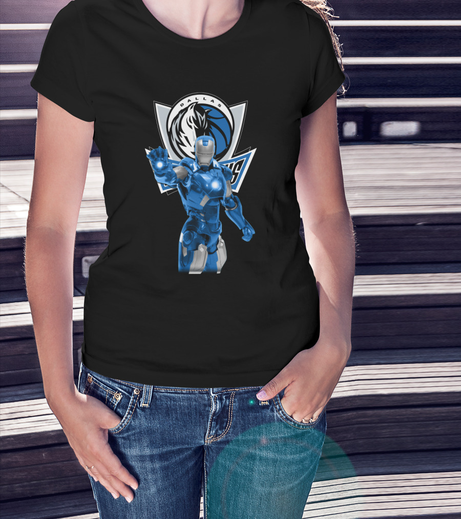 Iron Man Dallas Mavericks Fans T-Shirt