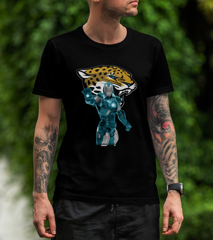 Iron Man Jacksonville Jaguars Fan Mashup T-Shirt