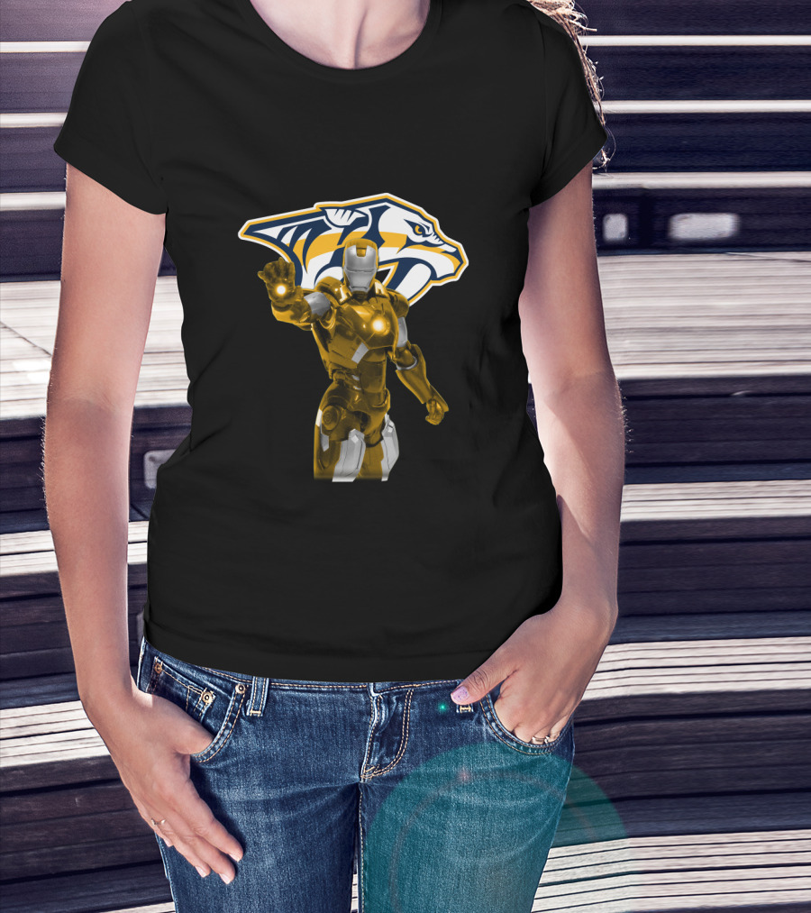 Nashville Predators Iron Man Collaboration T-Shirt